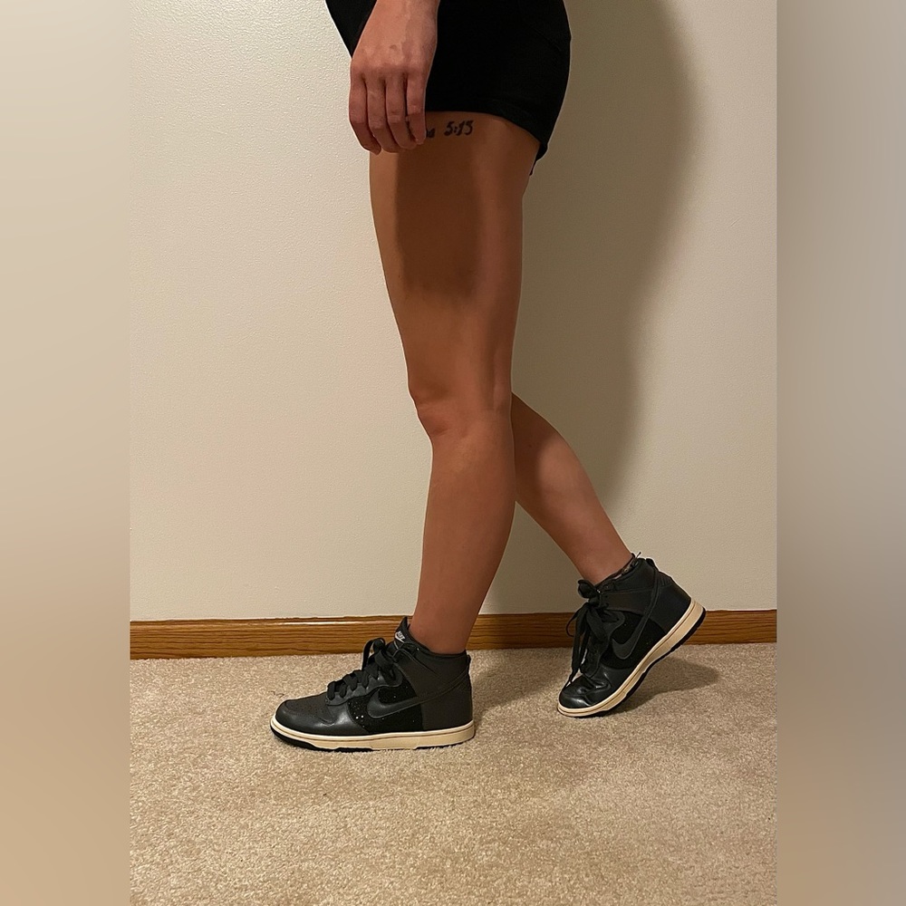 Nike Women’s Gray Sparkle High Tops